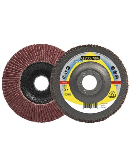 Disco abrasivo de láminasSMT 974 125x22,23mm corindón cerámico convexoK40 Klingspor