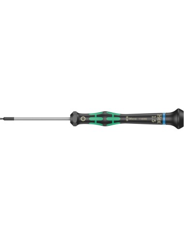 Destornillador electrónica hembra hex c/cabeza esférica 1,5mm Wera