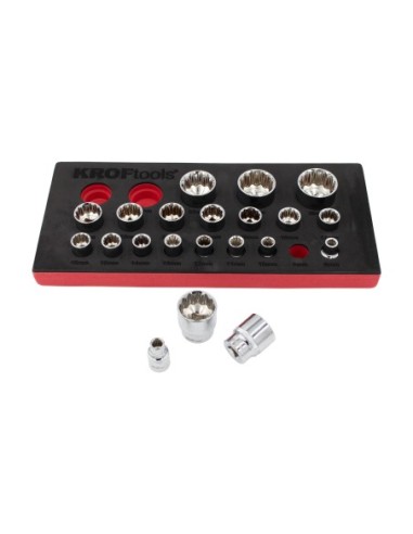 KIT LLAVES VASO 1/2 BIHEX. 21PZS