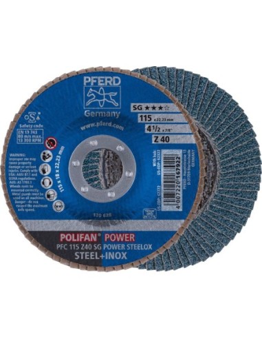 Disco abrasivo de láminasZ 40SGP POWER 115mm K40 Pferd
