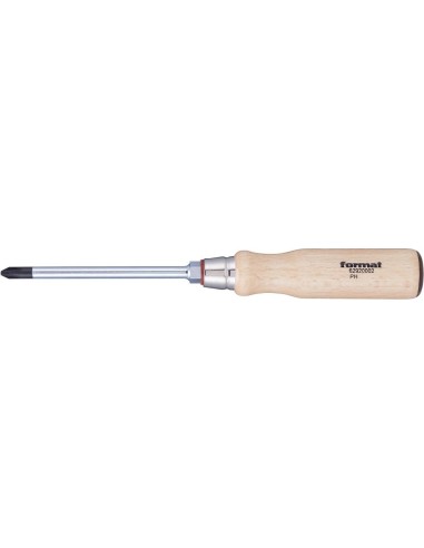 Destornillador con mango madera PH1x80mm