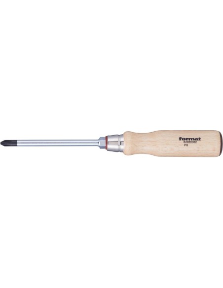 Destornillador con mango madera PH1x80mm