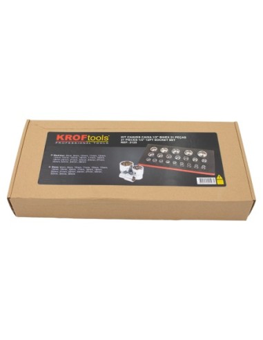 KIT LLAVES VASO 1/2 BIHEX. 21PZS