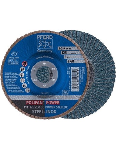 Disco abrasivo de láminasZ 40SG recto 125mm K40 Pferd