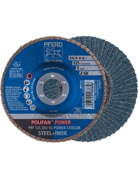 Disco abrasivo de láminasZ 40SG recto 125mm K40 Pferd