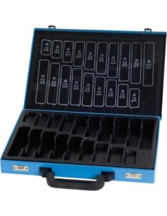 Maletín metal vacío azul 170 piezas DIN 338