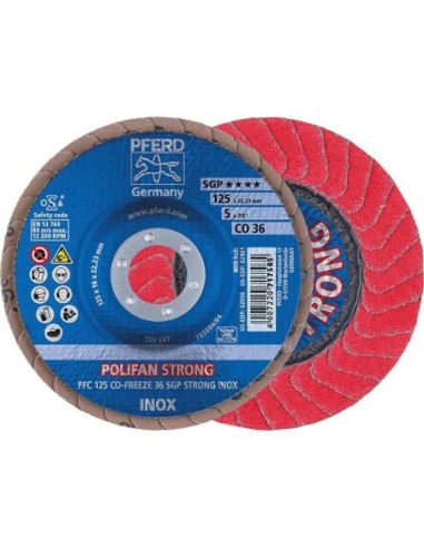 Disco abrasivo de láminasCO36FREEZE SGP STRONG 125mm K36 Pferd