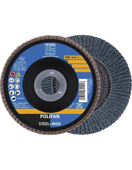 Disco abrasivo de láminasZ 40PSF recto 115mm K40 Pferd