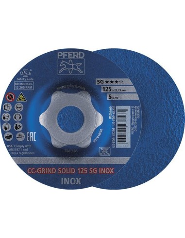 muela abrasiva CC-Grind Solid INOX 125mm PFERD