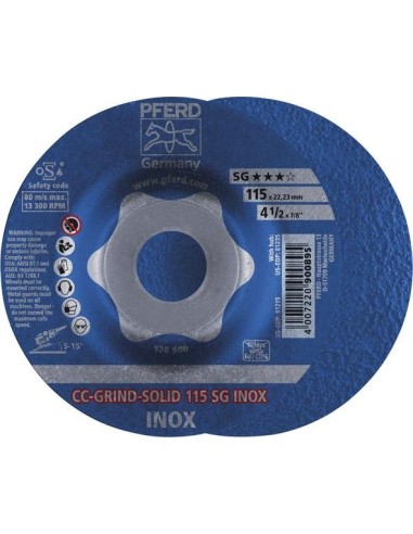 muela abrasiva CC-Grind Solid SG INOX 115mm PFERD