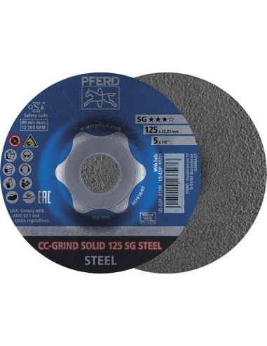 muela abrasiva CC-Grind Solid Steel 125mm PFERD