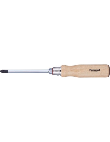 Destornillador con mango madera PZ2x100mm