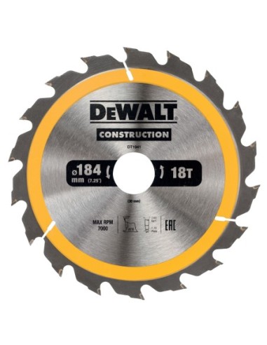 DT1941-QZ - Hoja para construcción 184x30mm 18T (AC)