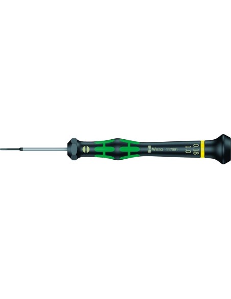 Destornillador plano de electrónica 1x0,18x40mm Wera