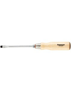 Destornillador con mango de madera plano 14x2,5x250mm