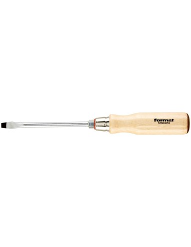 Destornillador con mango de madera plano 5,5x1x100mm