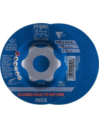 muela abrasiva CC-Grind Solid SGP INOX 115mm PFERD