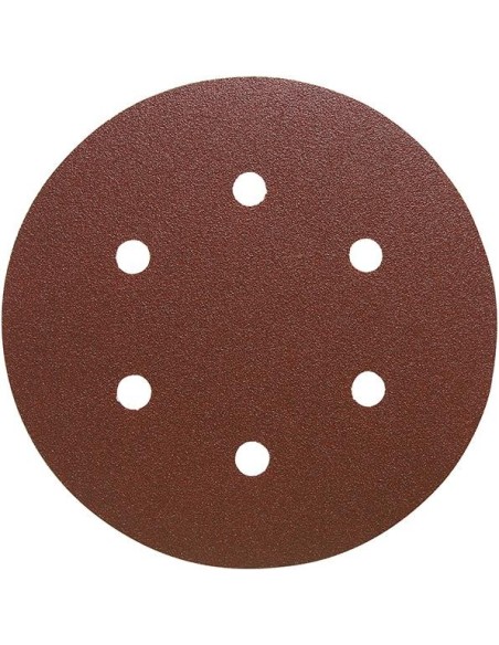 Disco abrasivo velcro madera 150mm K320 6 agujeros