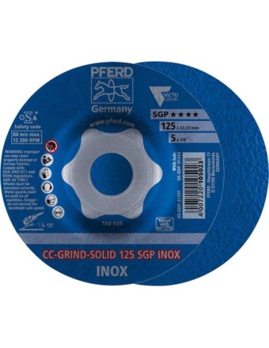muela abrasiva CC-Grind Solid SGP INOX 125mm PFERD