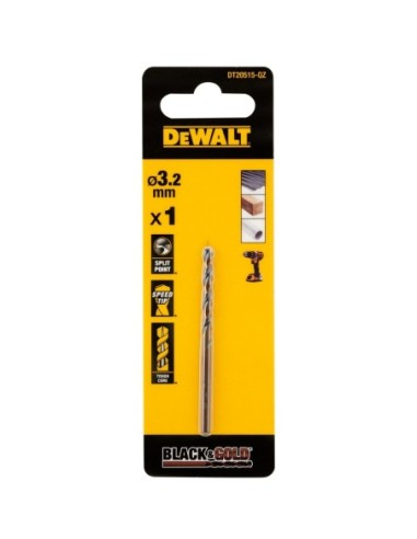 DT20515-QZ - Broca Black&Gold 3.2mm