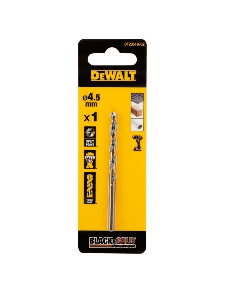 DT20519-QZ - Broca Black&Gold 4.5mm