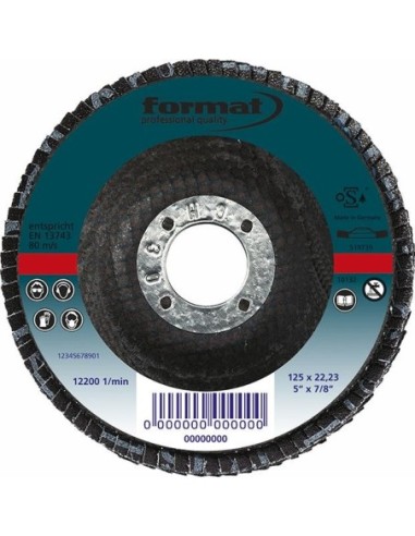 Plato disco laminas con aglomerante con resina sintética 125m K80
