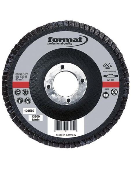 Plato disco laminas 6grados convexo 180mm K80