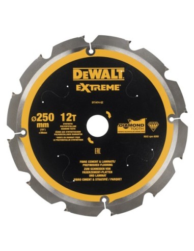 DT1474-QZ - Hojas para sierra circular Multi-Material 250mm 12T