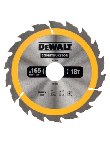 DT1936-QZ - Hoja para construcción 165 x 30mm 18T (AC)