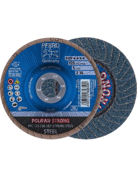 Disco abrasivo de láminasZ 50SGP STRONG 125mm K50 Pferd