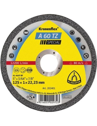 Disco corte recto A46TZ 230x1,9mm KLINGSPOR