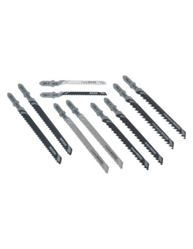 DT2290-QZ - Conjunto de 10 hojas de sierra de calar - madera