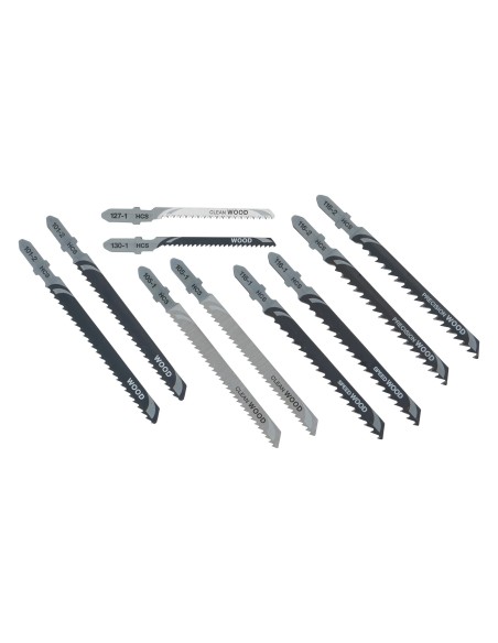 DT2290-QZ - Conjunto de 10 hojas de sierra de calar - madera