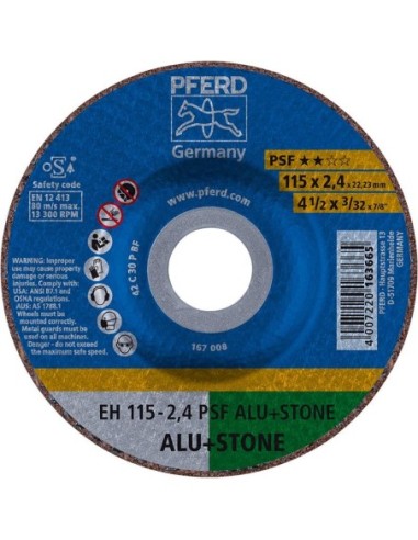 Disco corte C30PPS acodado 115x2,4mm PFERD