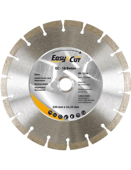 Disco corte de diamante EC-18 125x1,9x10x22,23mm CEDIMA