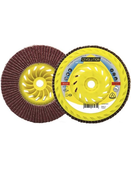 Disco abrasivo de láminasSMT 975 125mm M14 corindón cerámico convexoK60 Klingspor