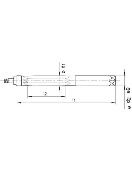 Escariador manual DIN206 HSS 4,0mm BECK