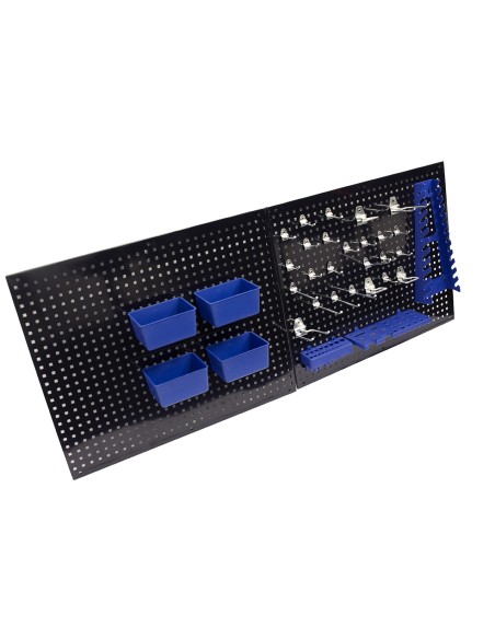 KIT 2 PANELES PERFORADOS C/ 32 ACCESORIOS