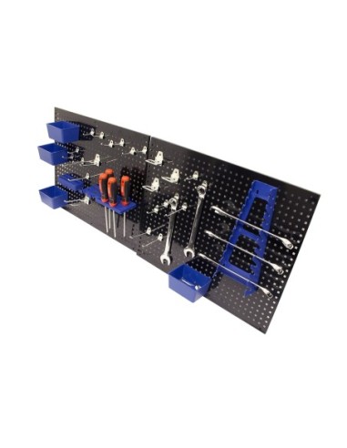 KIT 2 PANELES PERFORADOS C/ 32 ACCESORIOS
