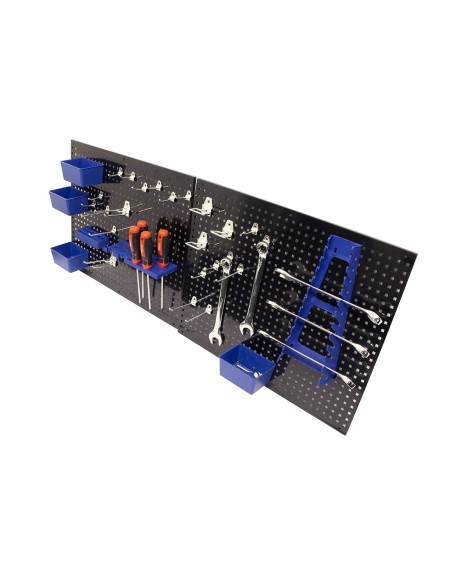 KIT 2 PANELES PERFORADOS C/ 32 ACCESORIOS