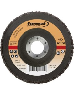 Plato de disco abrasivo de láminas tejido vidrio convexo 125mm K40