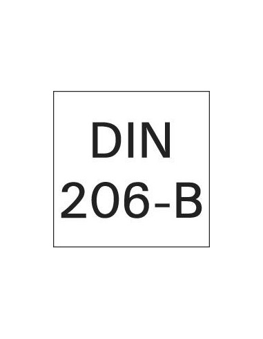 Escariador manual DIN206 HSS forma B 20,0mm
