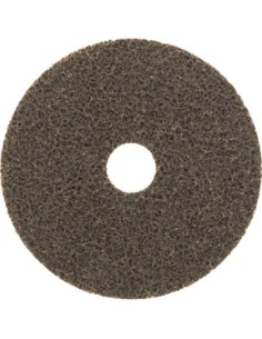 Disco abrasivo velcro vellón 125mm grueso marrón