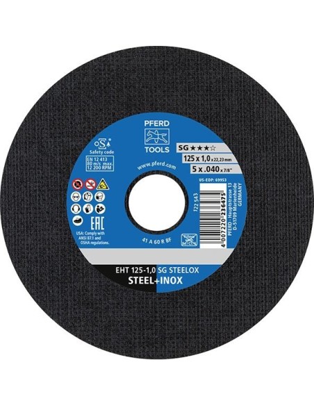 Disco de corte recto A46RSG-INOX 230x1,9mm PFERD