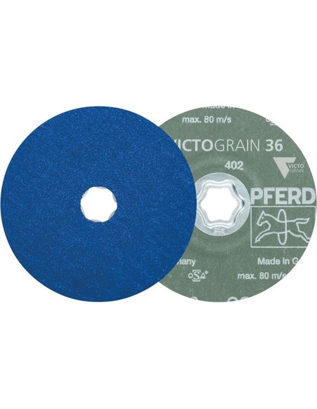 Disco abrasivo fibra CC-FS 125mm inox-acero VICTOGRAIN K 80  Pferd