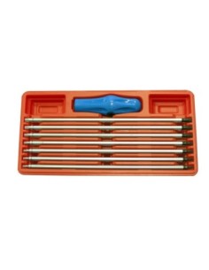 JUEGO 8 DESTORNILLADORES TORX 5PT 6PT