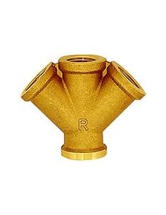 Distribuidor latón tripleG3/8 RIEGLER
