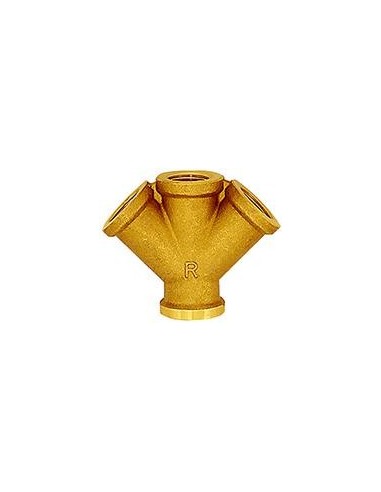 Distribuidor latón tripleG3/8 RIEGLER