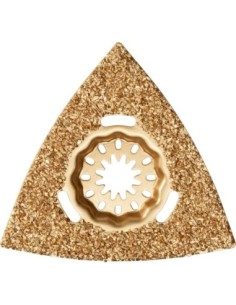 Escofina de metal duro Triangular, perforada 80mmFein U.E.  1 unidad Starlock