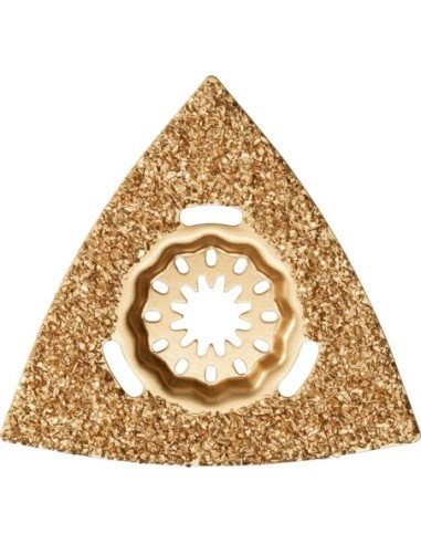 Escofina de metal duro Triangular, perforada 80mmFein U.E.  1 unidad Starlock
